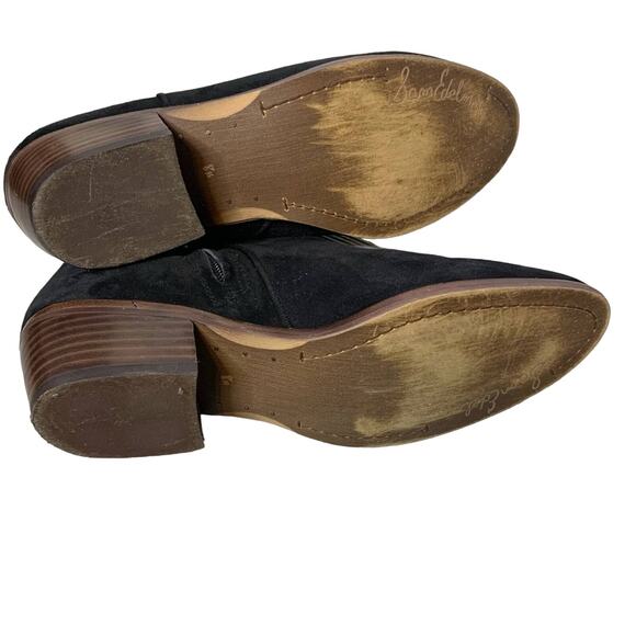 Sam Edelman black suede petty boots - Picture 3 of 6